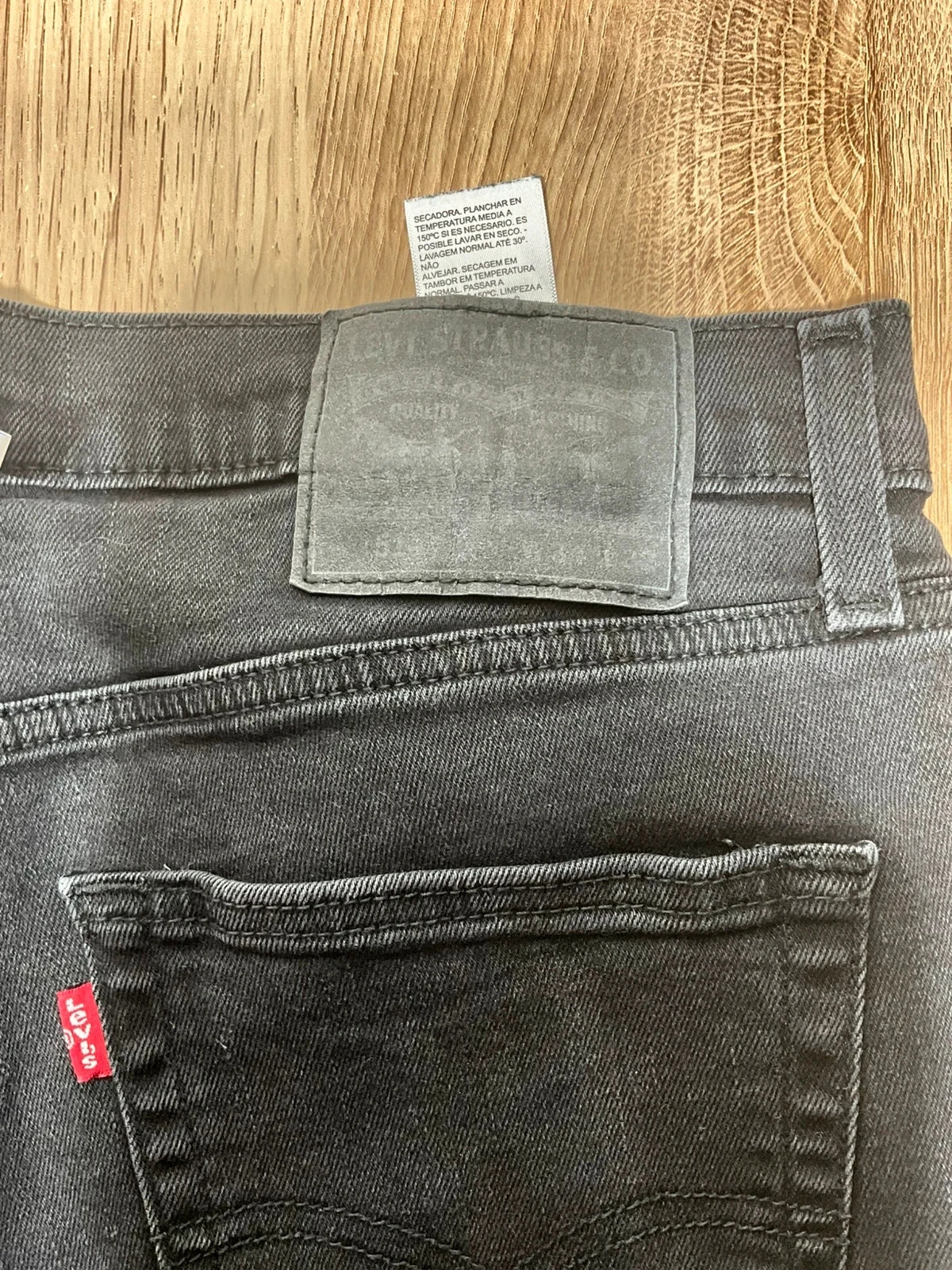 Jean Levi's 511 Slim W34 L32 Denim Noir Délavé 99% coton Style Casual – photo 9